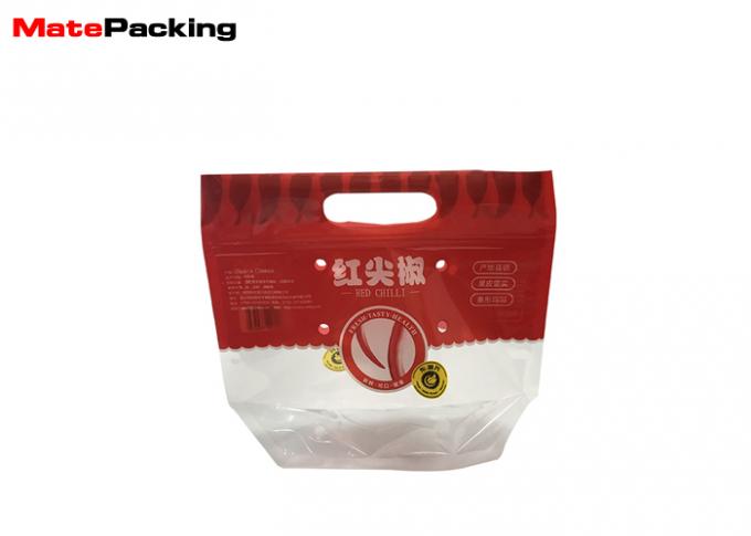 PET / CPP Plastic Food Storage Bags , Laminated Vegetable Plastic Bags