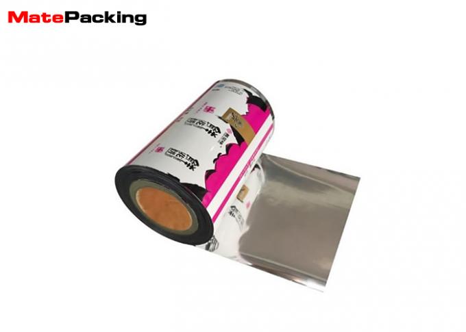 Custom Flexible Flow Pack Film , Food Grade Laminated Aluminum Foil Film