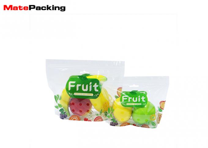 Safety Food Grade Fresh Vegetable Plastic Packaging Bags Anti Fog 0.12mm Thickness