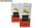 0.7 Oz Flat Bottom Pouch Aluminum Foil Bag For Popcorn Customs Design Moisture Proof