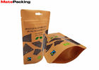 Laminated Custom Printing Foil Stand Up Pouches Zipper Top For Food
