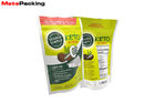 Resealable Foil Stand Up Pouches Custom Design Printing For Protein Powder 250g