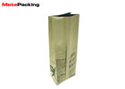 Colorful Printing Food Flat Bottom Gusset Bags , Gusseted Resealable Bags With Valve