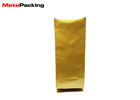 Customized Size Bottom Gusseted Poly Bags , Side Gusset Coffee Bags Heat Seal