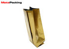 Customized Size Bottom Gusseted Poly Bags , Side Gusset Coffee Bags Heat Seal