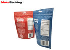 Standing Up Foil Zip Seal Pouches , Chips Snacks Food Grade Stand Up Pouches Matte Printing