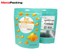 Custom Printing Stand Up Resealable Pouch , Clear Window Ziplock Stand Up Pouch For Dry Food