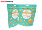 Custom Printing Stand Up Resealable Pouch , Clear Window Ziplock Stand Up Pouch For Dry Food
