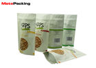 Aluminum Foil Stand Up Pouches Smell Proof Custom Size With Zipper