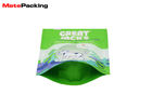 Aluminum Foil Waterproof Pet Food Packaging Bags Stand Up With Clear Window