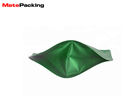 Matte Stand Up Custom Tobacco Pouch , Raw Leaf Tobacco Bag Pouch With Window