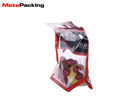 Custom Size Fruit / Fresh Vegetable Plastic Packaging Bags Pouch With Hanger Hole