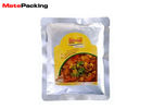 Frozen Sea Food Heat Seal Foil Pouches , Silver Ziplock Foil Bag Pouches