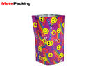 100% Food Grade Ziplock Foil Food Pouches 500g Custom Logo Printing Glossy For Dry Food