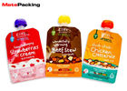 China BPA Free Liquid Spout Bag , Custom Print Stand Up Spout Baby Food Pouches factory