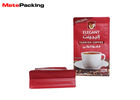 Food Grade Stand Up Coffee Pouches , Flat Bottom Zipper Printed Foil Pouches For Coffee Tea