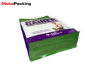 Moisture Proof Flat Bottom Pouch Custom Dimension Logo Printed For Milk Powder / Flour