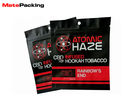 Moisture Proof Zippered Tobacco Pouch , Custom Tobacco Pouch With Hole Handle