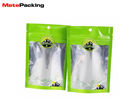 Custom Color Stand Up Plastic Pouches , Tobacco Stand Up Zipper Bags With Window
