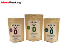 Food Grade Kraft Paper Food Bags Flat Bottom Pouch For Snack Package