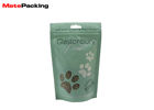 Custom Plastic Stand Up Pouch Matte Child Proof Zipper Bags With Zipper / Window