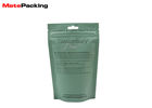 Custom Plastic Stand Up Pouch Matte Child Proof Zipper Bags With Zipper / Window
