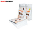 UV Printing Matte / Glossy Flat Bottom Pouch Moisture Proof 14 O.Z. For Chocolate