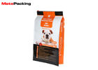China Stand Up Flat Foil Pouches , Custom Printed Pet Food Bag With Slip Zipper factory