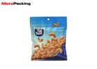 Three Side Sealed Stand Up Pouches For Food Packaging With Euro Hole Zipper