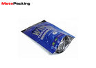 Round Bottom Laminated Foil Pouches , Three Side Sealed Foil Ziplock Pouches