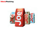 Side Gusset Foil Food Pouches Custom Design Heal Sealed Plastic For Instant Coffee