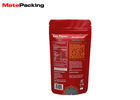 Aluminum Foil Plastic Rolling Tobacco Pouch With Zipper Matte Finish
