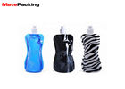 Foldable Spout Transparent Stand Up Pouch Custom Design Doypack For Drinking Water