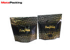 Foil Steam Proof Stand Up Plastic Pouches , Tobacco Pouch Bag With Zipper / Tear Notch
