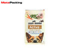 Custom Printed Pet Plastic Storage Pouches , Side Gusset Quad Seal Pouch 10 Kg