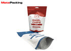 Euro Hold Top Stand Up Pouch Zip Lock Bags Matte Printing Round Bottom For Chips