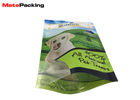 Stand Up Transparent Bottom Pet Supply Bag , Plastic Dog Treat Bags With Hole Handle / Window