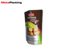 China Stand Up Food Packaging Pouches , Microwaveable Resealable Food Pouches With Top Euro Hole factory