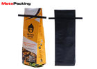 Coffee Back Sealed Side Gusset Bag Matte Foil Laminated With Tin Tie Value