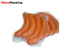 Three Side Seal Vacuum Seal Food Bags Transparent For Meat / Sausage Packaging BRC Standard