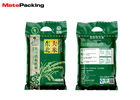 Plastic 5kg Rice Vacuum Seal Food Bags With 3 Side Sealed Die Cut Handle