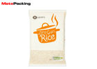 Plastic 5kg Rice Vacuum Seal Food Bags With 3 Side Sealed Die Cut Handle