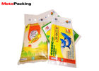 Plastic 5kg Rice Vacuum Seal Food Bags With 3 Side Sealed Die Cut Handle