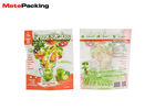 Transparent Fresh Vegetable Packaging Bags , Custom Printing Vegetable Bags Keep Fresh Glossy With Hole