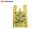 Custom Logo Printing Biodegradable Trash Bags , Custom Plastic Shopping Bags With Handles