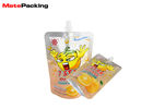Fruit Juice Packaging Spout Pouch Strong Sealing Strength Reusable Standing Up Type