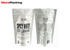 China 150g Matte Printing Foil Food Pouches Aluminum Foil Stand Up Ziplock Peppercorn Bags factory