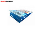 Flat Bottom Pet Food Packaging Bags Glossy Printing 2.5KG With Zipper Top