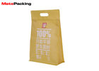 China Vivid Printing Kraft Paper Food Bags Side Zipper Reseal Moiseture Proof With Handle factory