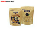 Aluminum Foil Kraft Paper Food Bags Stand Up Zipper Lock Customs Size Gravure Printing